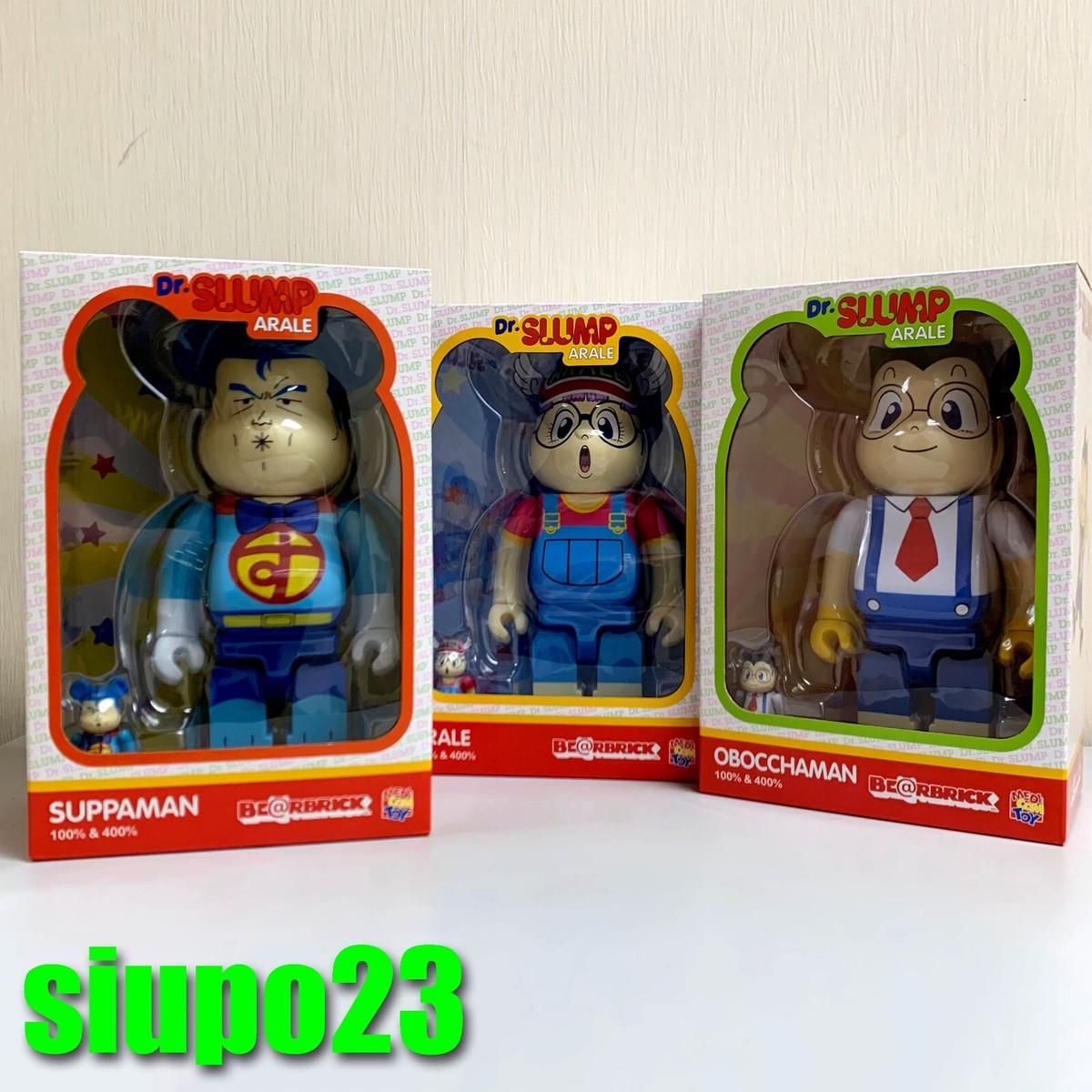 Medicom 400% + 100% Bearbrck ~ Dr Slump ARALE, OBOCCHAMAN