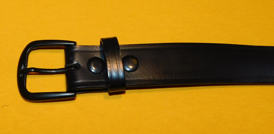 MEN'S COBRA TUFSKIN BLACK GENUINE LEATHER BELT SIZE 44/115cm.. | eBay