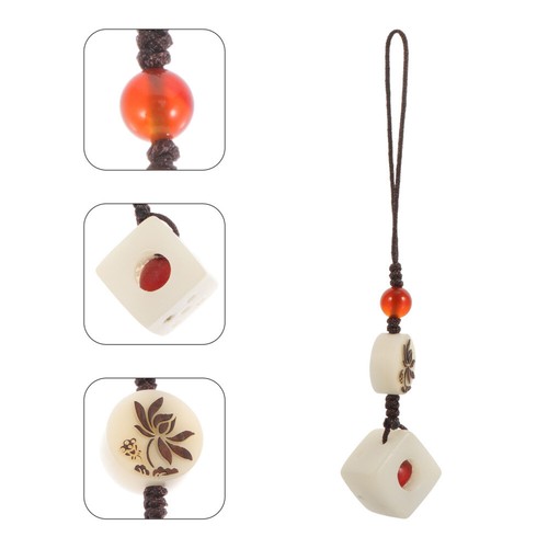 Mobilfunkkette Für Rote Bohnenanhänger Liebhaber Handy Lanyard Perle - 第 2/12 張圖片