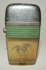 Vintage Scripto Horse Racing Cigarette Lighter