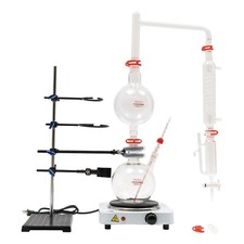 1000ml Distillation Apparatus Kits Chemistry Lab Essential Oil Distilling Device