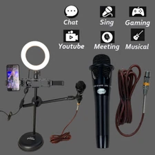 Elecrect Condense Cardioid Microphone For Recording Complete Live Chatting Sing