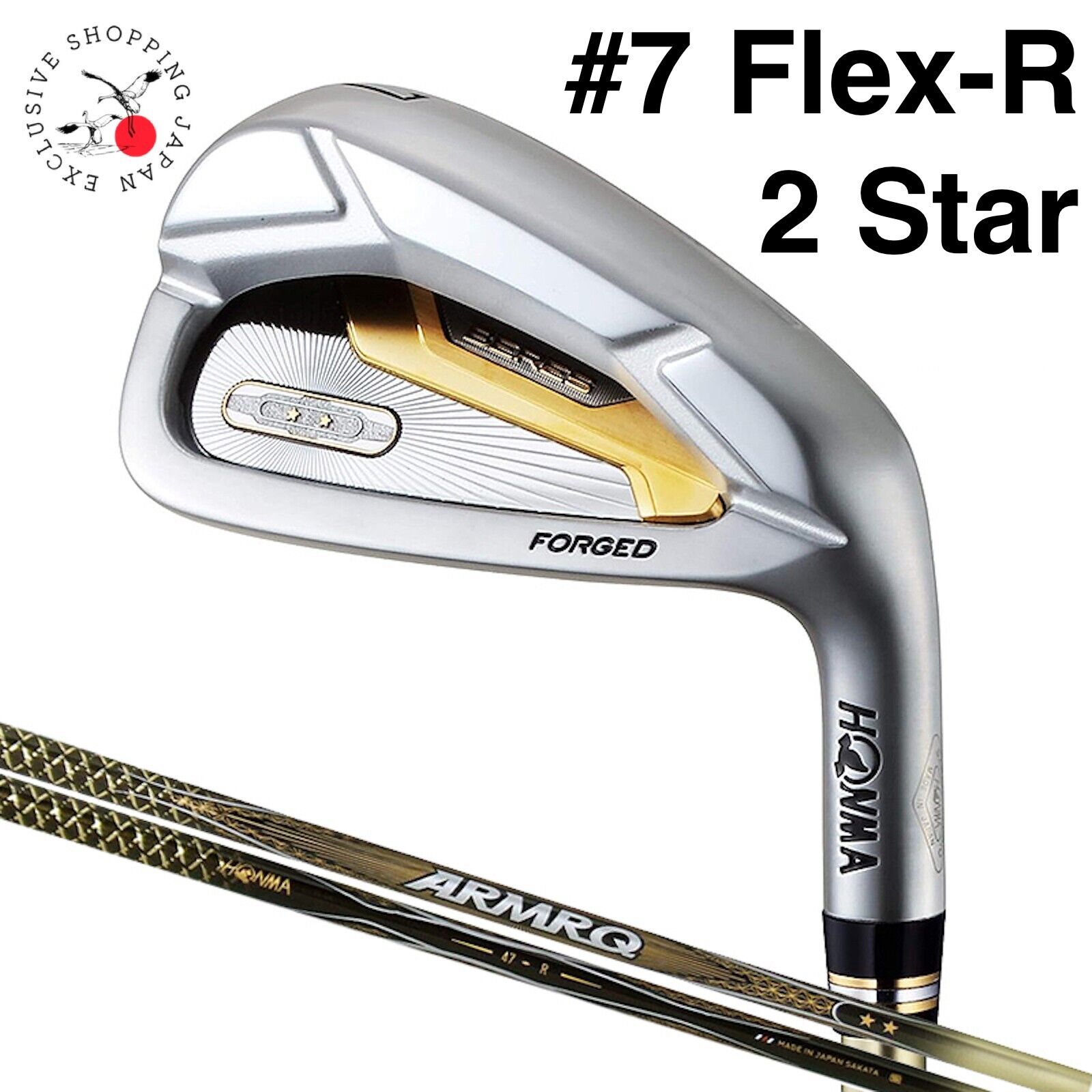 HONMA Golf BERES 2019 Men Iron Club #7 ARMRQ 47 2S 2 Star Graphite Shaft Flex R