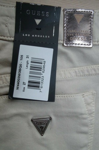 €100 GUESS sz W27 WOMENS JEANS SKINNY JEGGING SLIM WAIST STRETCH VISCOSE SUMMER - Picture 5 of 9