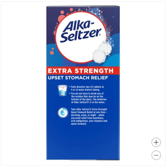 Alka-Seltzer Extra Fuerza 72 Comprimidos Exp 01/2027 Alivio Indigestión Acidez Estomacal Foto 4 de 4
