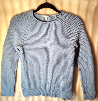 Gap Teens Designed & Crafted Med Denim Blue Heather Cotton / Polyester Sweater