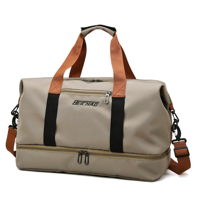 Women Large Capacity Collapsible Travel Bag Gym Sports Bag Waterproof Duffel Bag