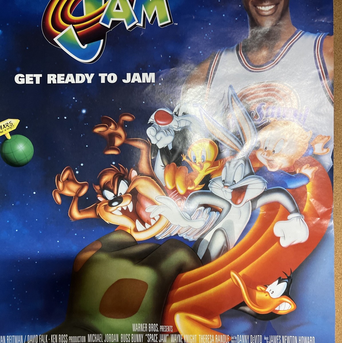 SPACE JAM マイケル・ジョーダン トーキング ポスター SPACE JAM マイケル・ジョーダン トーキング ポスター Vintage