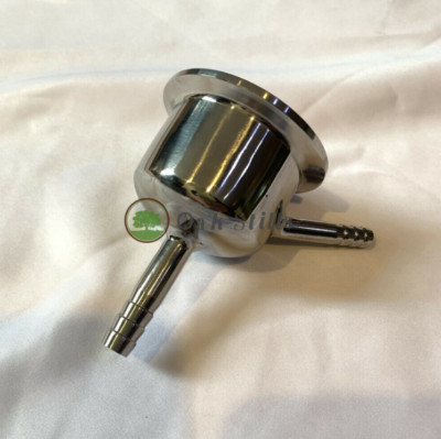 2 inch tri clamp w/ hose bard Fitting - Turns Dephlegmator to Shotgun Condenser