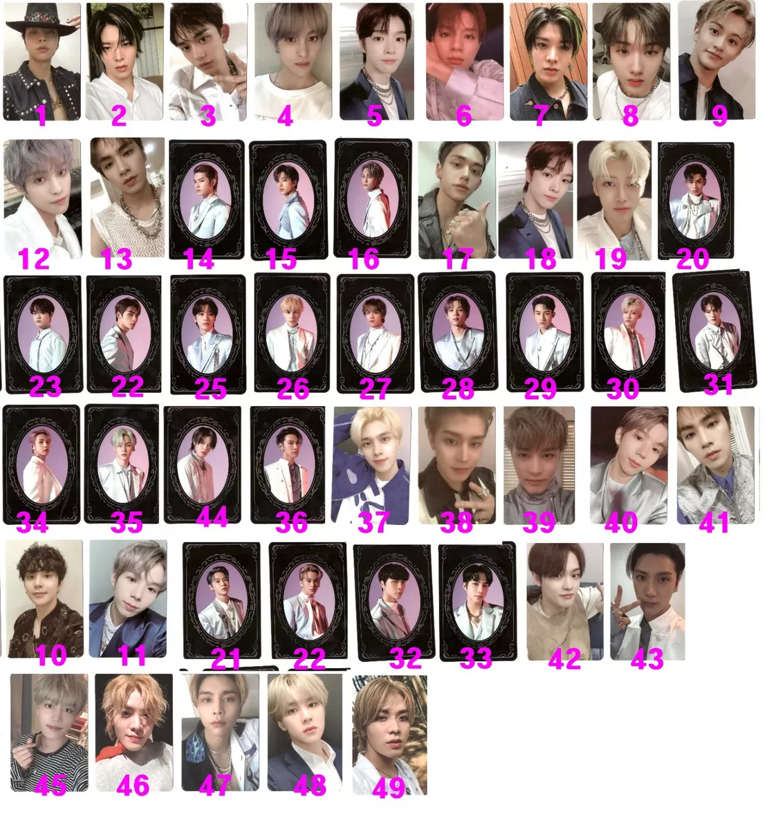 NCT 2020 2ND ALBUM RESONANCE Pt.1 PHOTO CARD YEARBOOK CARD KPOP Johnny Mark Ten