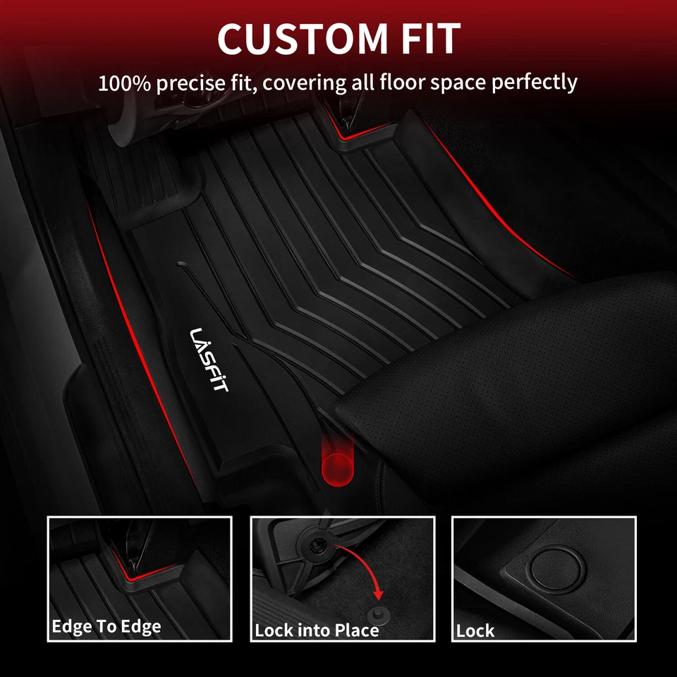 Floor Mats for Mercedes Benz E300 E400 E450 E43 E63 AMG 2017-2023 Sedan Wagon - Imagem 4 de 4