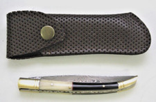 Damast PENCEL Damastmesser Laguiole Style BÜFFELHORN CAMELBONE