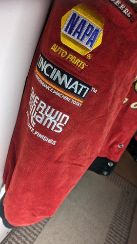 Vintage Chase Authentics Dale Earnhardt Jr Budweiser NASCAR Jacket XXL - Picture 17 of 17