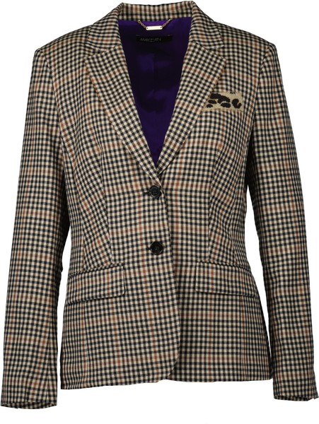 Neu! Marc Cain Damen Blazer N 6/ 44 Lila Mix-image