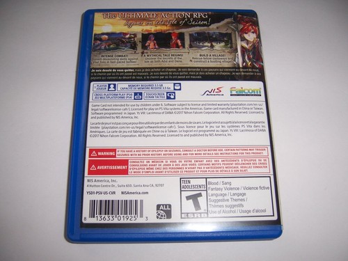 Replacement Box Case Authentic Sony PlayStation Vita - NO GAME - MANY NEW TITLES - Picture 93 of 93