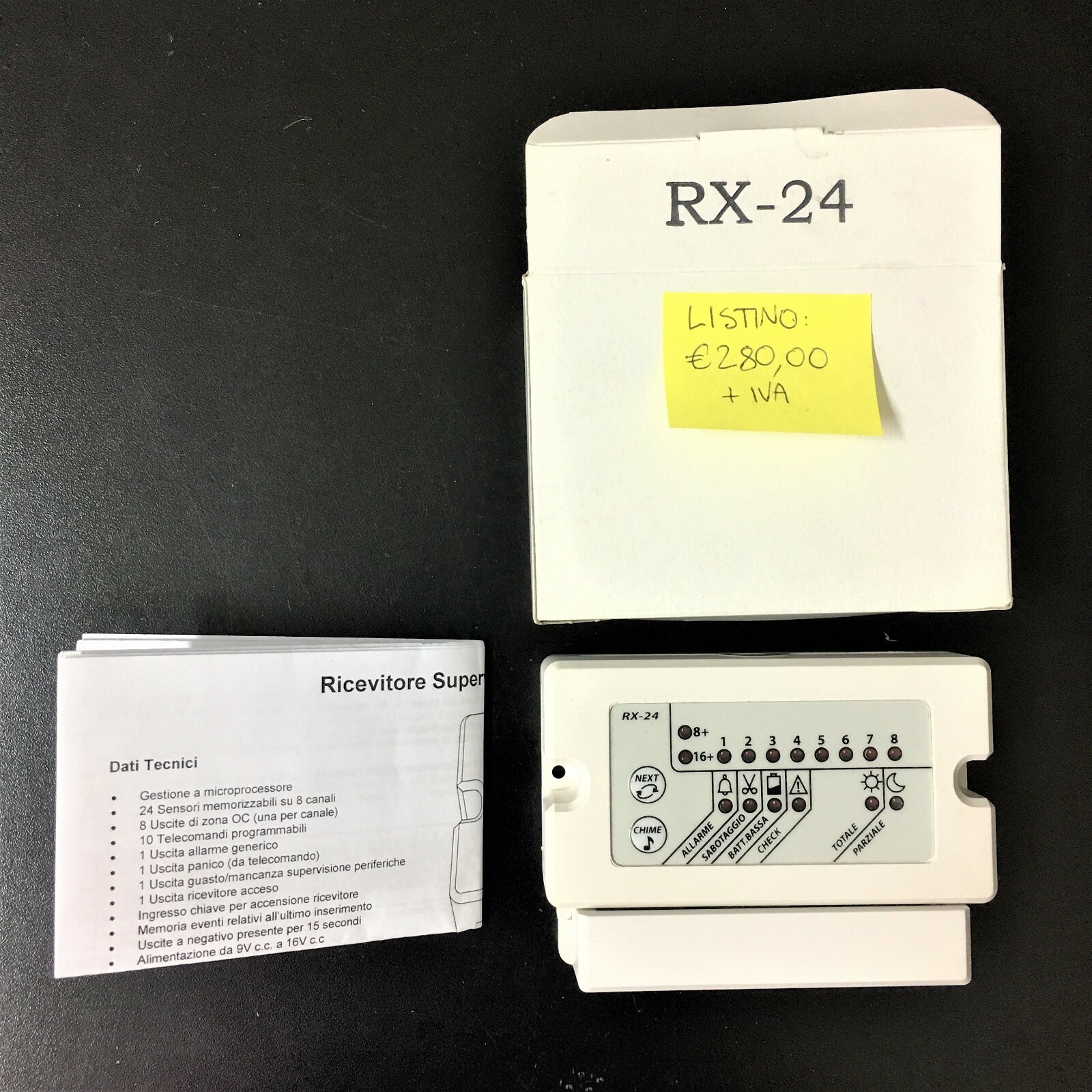 Ricevitore RX-24 Supervisionato per Allarme Casa | Modello RX24