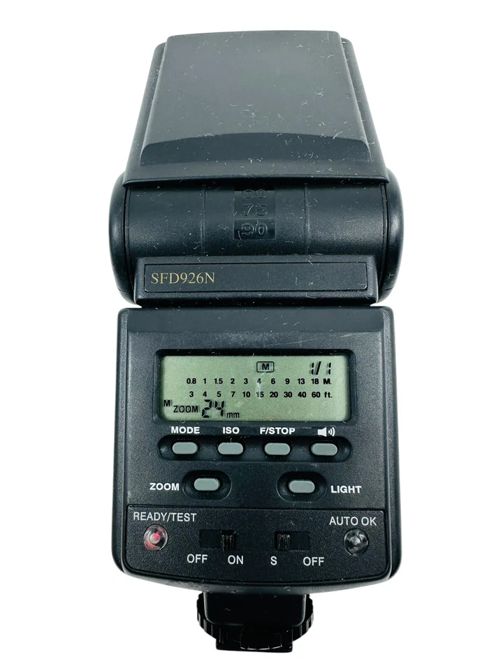 Bower SFD926N Nikon i-TTL Power Zoom Shoe Mount Flash (Tilt / Swivel) C829 - Image 2 of 4