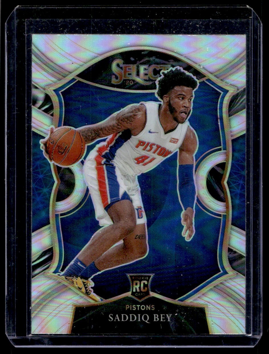 2020-21 Panini Select Silver Saddiq Bey Rookie G23 Detroit Pistons #79