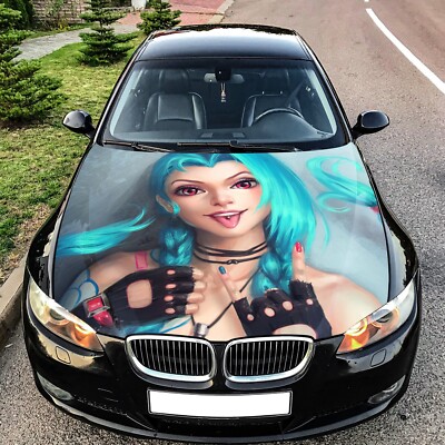 Car Hood Wrap Decal Vinyl Sticker Full Color Graphic Girl X Fit Any Car