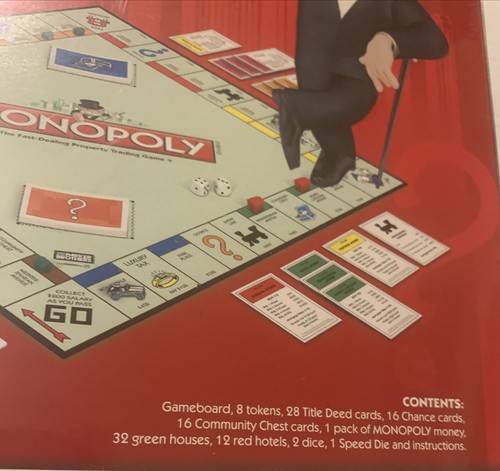 2008 MONOPOLY With FAST SPEED DIE By Parker Brothers New - Factory Wrapped - Picture 8 of 12