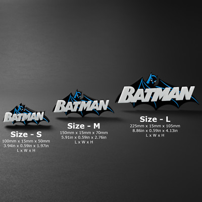 Batman 2002 - Movie/Comics 3D Printed Logo Display Sign