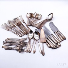 Vintage Bruckmann Silberbesteck für 12 Personen 90 versilbert 2,9KG