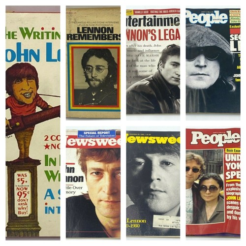 John Lennon 5 Magazines 2 Books Bundle Lot In His Own Write People Newsweek BK11