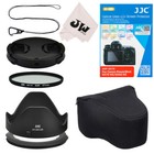 Screen Protector+Lens Hood+Camera Bag + 67mm UV Filter for Cano. SX70 HS SX60 HS