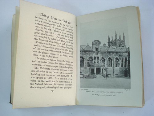 1914 N.J. DAVIDSON THINGS SEEN IN OXFORD GUIDE BOOK - Picture 7 of 11