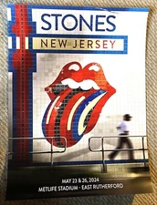 Rolling Stones EAST RUTHERFORD POSTER OFFICIAL FROM VENUE Metlife Stadium NJ NY