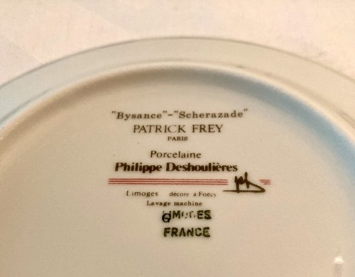 Philipp Deshoulieres Limoges BYSANCE SCHERAZADE Cup & Saucer(s). - Picture 6 of 6