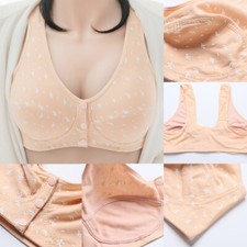 Front Buckle Middle-Aged Female Elderly Bra Underwear Thin Large Size Vest