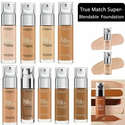 L'OREAL Paris True Match Super-Blendable Liquid Foundation SPF17 30ml *SEALED*