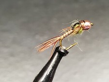 3 Micro Mayfly Nymph, Tungsten BH Mayfly Nymph, BH Nymph #14-18 BWO, Sulfur