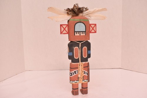 Vintage Hopi Hilili Kachina vecchio stile nativi americani firmato JFR 13,5" - Foto 14 di 15