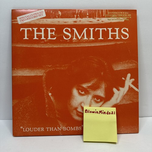 VINYL LP THE SMITHS LOUDER THAN BOMBS 1987 ROUGH TRADE/SIRE Promo Stamped - Picture 2 of 23