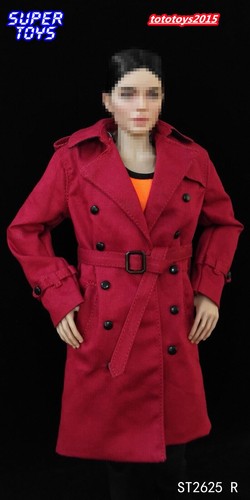 Abrigo cortavientos informal de moda SUPERTOYS 1/6 para muñeca figura femenina 12"" PH TBL - Imagen 18 de 25