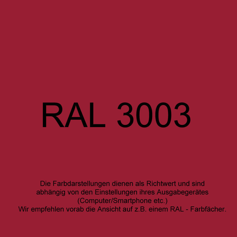 3er Sparpack 400ml RAL 3003 GLANZ Lackspray Sprühlack Lack Farbe Rot Rubinrot