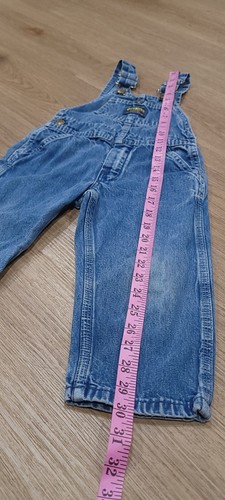 Vintage Osh Kosh Overalls Denim 3t Made In The USA - Picture 3 of 8