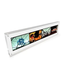 12.2X3.5X0.8" Clear Acrylic Sign Holder Picture Frame Film Display Nametag Place
