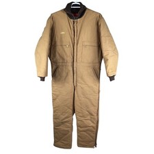 Wear Guard VTG Mens L Short 70s Canvas Pockets Quilted Coveralls Zip Work Wear