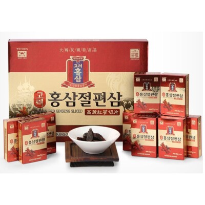 Koreanische rote Ginseng Scheiben - Honig getränkte Wurzel 200g (20g x 10 Packungen)