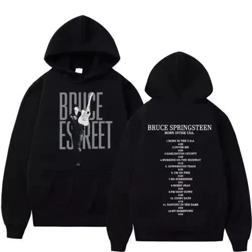 Bruce Springsteen & E Street Band Tour Hoodie Double-Sided Fan Gift