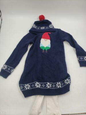 gnome christmas dress womens festive christmas gnome print v neck long sleeve