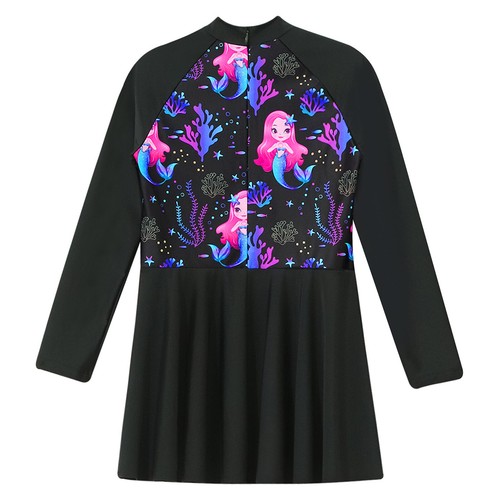 Kids Girl's Bathing Suit Long Sleeve Dress with Pants Swimsuit UV Protection - Bild 10 von 41