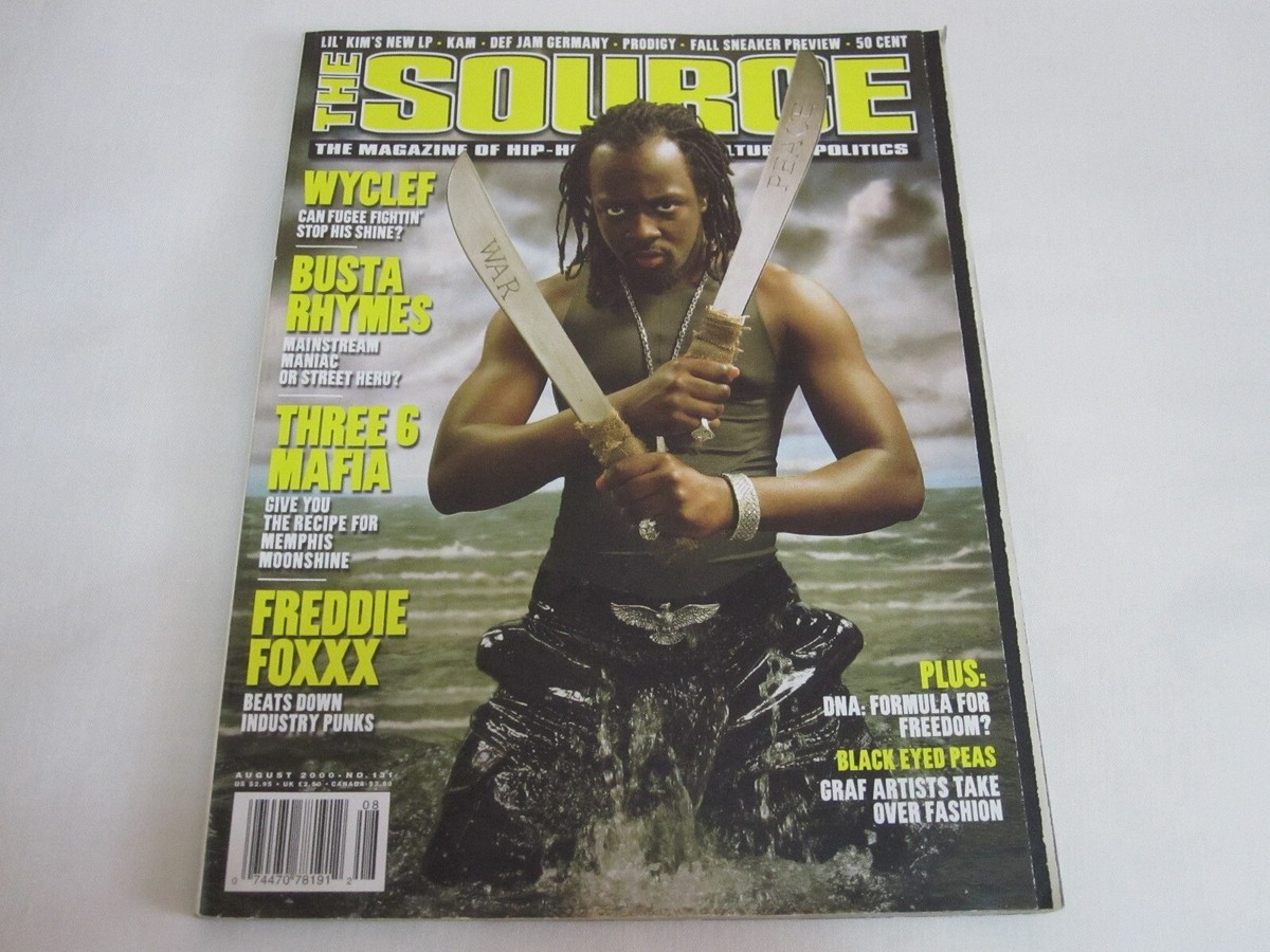 The Source Magazine (Wyclef Cover) August 2000 Issue No. 131 | eBay