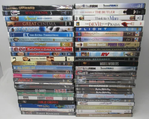 50 NEW / SEALED DVD MOVIE LOT, DRAMA,THRILLER, ACTION, KIDS,FAMILY,TV SHOWS + #5