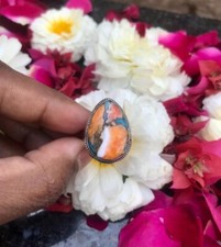 Oyster Turquoise925 Sterling Silver Band Meditation Ring Handmade Ring All Size