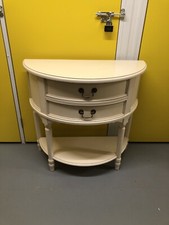 Laura Ashley Clifton Half Moon 2 Drawer Side table Delivery Available 🚚