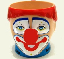 Ringling Brothers Barnum and Bailey Circus Clown Mug Red Hair 2001 NEW Plastic